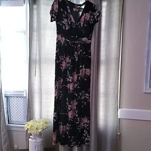 AMAZING Zateas maxi dress with peony pattern, MED